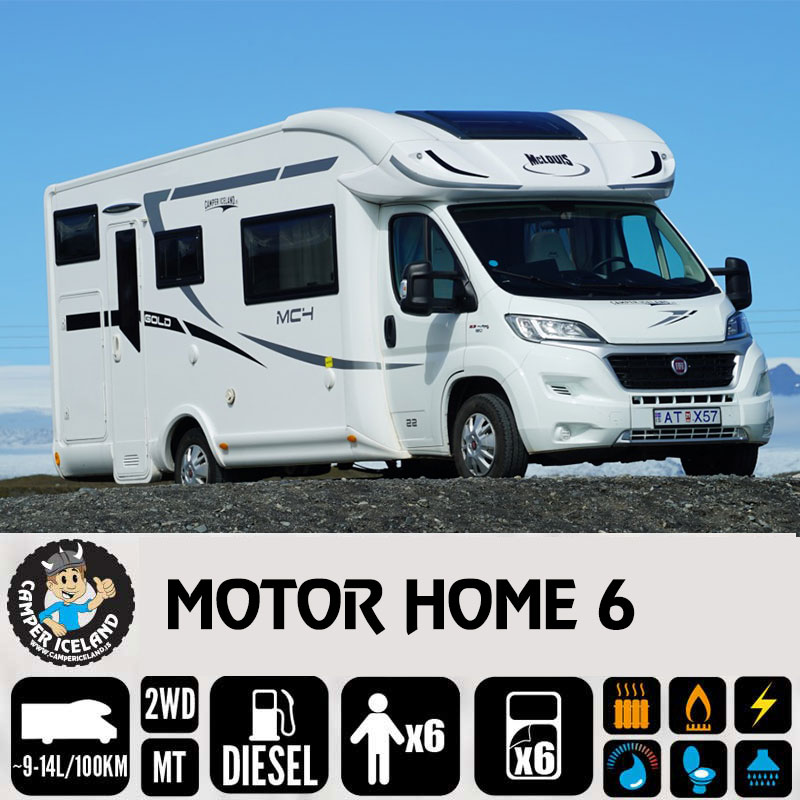 Motor Home 6 Camper Iceland Motor Home, 4x4 Camper for rent in