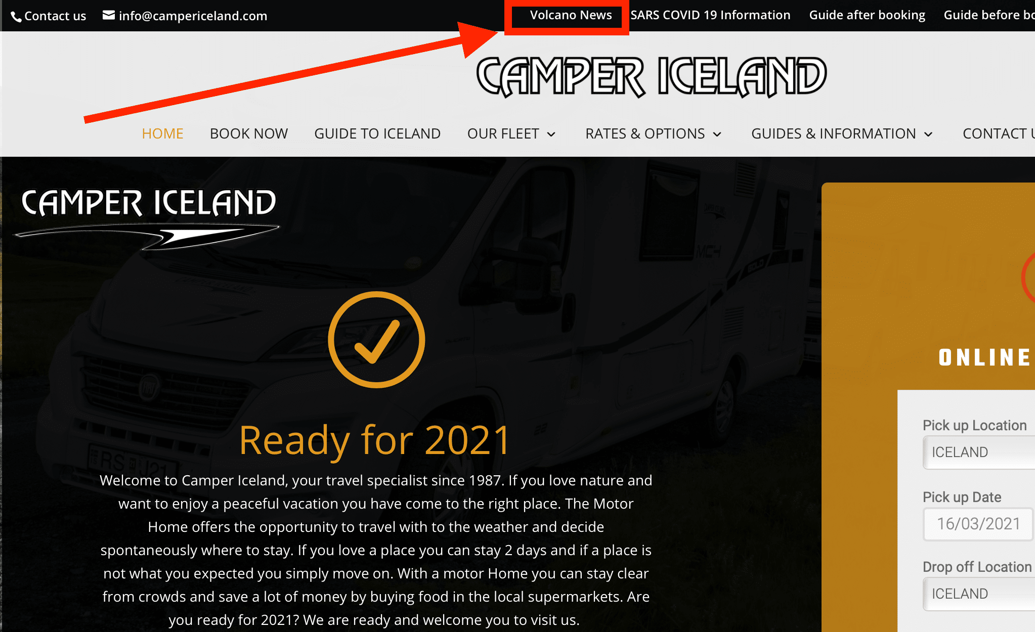 Volcano News Link on Camper Iceland 1 Volcano News Link on Camper Iceland